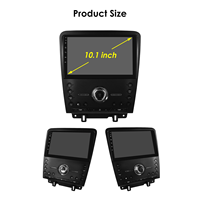 CARUPEZ Layar Sentuh Android 10 inci untuk Dashboard Mobil, Head Unit Stereo dengan Navigasi GPS untuk Ford Mustang 2010-2014 Nirkabel