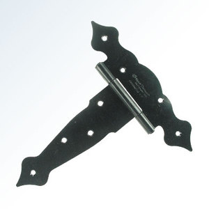 Traditional Anti Corrosion Matte Iron 8" <b>Spring</b> Loaded Tee Hinge 180 Degree Opening For Outdoor Fence Cabinet Gates - Product Image 5