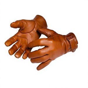 Gants de conduite unisexes en cuir de mouton noir de qualité supérieure avec sangle de poignet réglable pour une conduite confortable et un usage extérieur élégant - Product Image 6