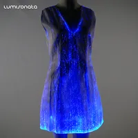 Dresses 2022 Spring New Plus Size Women's Dresses Led Light Up Luminous Party Evening Dresses