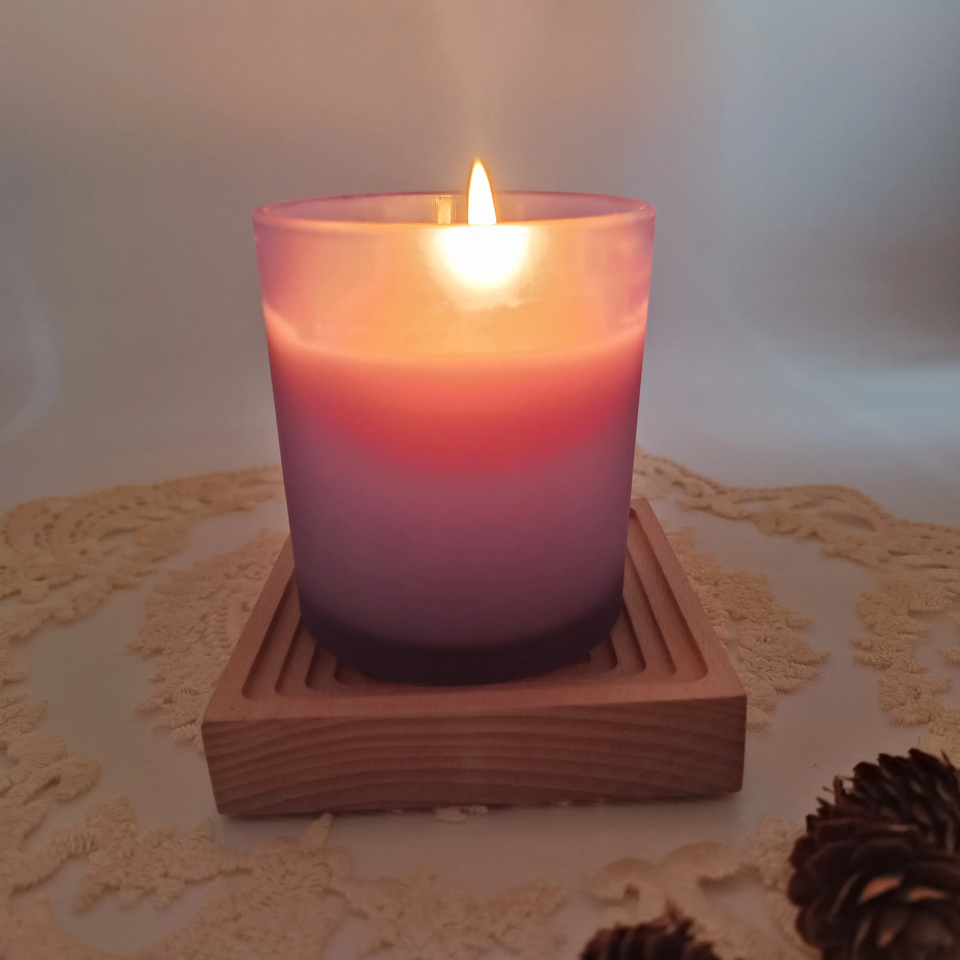 Spirituelle benutzer definierte Glas Private Label Luxus Bio Soja Wachs Kerze Aroma therapie Duft kerzen
