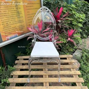 Sillas de Plástico Transparentes Apilables para Fiestas, Modelo <span class=keywords><strong>Bella</strong></span> Princess, Color Blanco, para Eventos al Aire Libre - Product Image 3