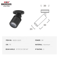 Lentille de montage en surface Dimmable Petite puissance Taille 1W 3W Mini 360 Projecteur inclinable
