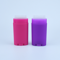 Tube de bâton cosmétique de forme ovale écologique de 30g 50g 75g contenant de bâton de déodorant solide parfumé anti-transpirant