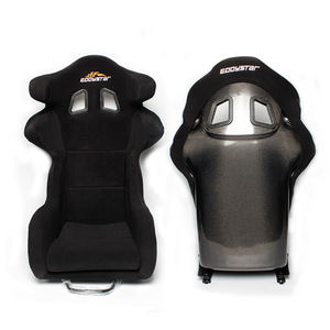 EDDYSTAR yarış çanak koltuk karbon Fiber modifiye spor Aero koltuk deri PVC PU ile yarış araba ve sürüklenme simülatörü için - Product Image 4