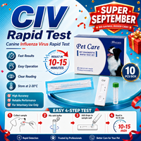 Test rapide du virus de la grippe canine, cassette de test rapide vétérinaire pour le dépistage des maladies chez le chien