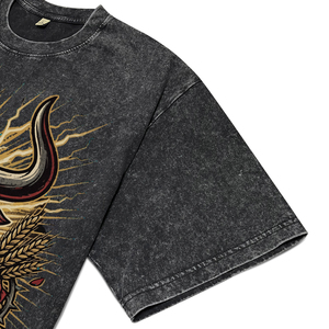 Custom High Quality Pattern Print Breathable T-Shirts for <b>Men</b> 100% Cotton Garment Washing Fabric O-Neck Short Sleeve Tees - Product Image 5
