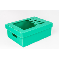 Boîte plastique en polypropylène organique pliable pour fruits, légumes, nid d'abeille, emballage de raisin pp en forme de banane, parapente simple