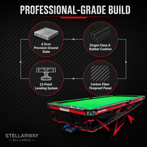 Mesa de <span class=keywords><strong>Billar</strong></span> Profesional Americana STELLARWAY Slate de <span class=keywords><strong>9</strong></span> pies, para 8 y <span class=keywords><strong>9</strong></span> Bolas, de Tamaño Completo para Interiores, Comercial, 8ft 7ft - Product Image 2
