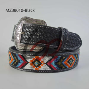 Erkek hakiki deri kemer yeni Trend saf el boncuklu batı kovboy Cowgirl tarzı bayanlar için etnik kabile kemer - Product Image 5