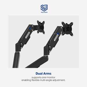 <span class=keywords><strong>Support</strong></span> de moniteur articulé à ressort à gaz 13-<span class=keywords><strong>32</strong></span> <span class=keywords><strong>pouces</strong></span> pour bureau, fixation murale, <span class=keywords><strong>support</strong></span> d'écran d'ordinateur, bras <span class=keywords><strong>double</strong></span> pour moniteur - Product Image 3