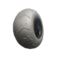 Pneus et roues de ballon pneumatiques chauds de 10 pouces en polypropylène polyuréthane en caoutchouc durable en grande vente pour chariot de plage