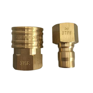 Brass 1/4-inch NPT Nam công nghiệp Air <span class=keywords><strong>hose</strong></span> nhanh chóng kết nối adapter không khí Coupler và cắm Kit Máy nén khí phụ kiện - Product Image 6