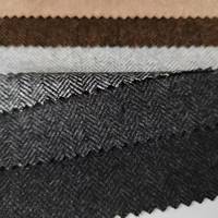 400 g/m couleur mélangée 1CM chevrons carreaux polaire tissu léger fil de laine hommes femmes rétro manteau pour chapeaux