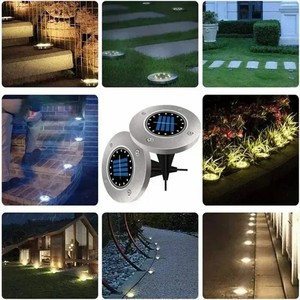 Luces Solares <span class=keywords><strong>para</strong></span> Exteriores al por Mayor, Lámpara Subterránea <span class=keywords><strong>de</strong></span> Disco con 20 LED, Foco Solar Enterrado <span class=keywords><strong>para</strong></span> Decoración <span class=keywords><strong>de</strong></span> Jardín, Césped y Patio - Product Image 3