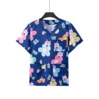 Tıbbi fırça üniforma artı boyutu gergi tavan mavi pembe Polyester/pamuk iğne algılama Spa güzellik tedavisi Set Unisex