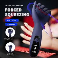 Herren LED-Anzeige Finger Mastur bator Cup Vibration Hoden massage gerät Sexspielzeug Männliche Masturbation stimuliert