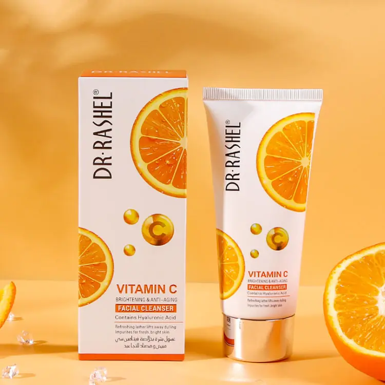 DR RASHEL VC Series Natural Organic Facial Cleanser Anti Aging Whitening Deep Cleansing Vitamin C Face Wash