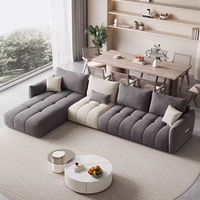 Ensembles de meubles de salon modernes de haute qualité, canapé en forme de L, canapé nuageux classique de luxe, canapé d'angle simple en forme de L pour la maison