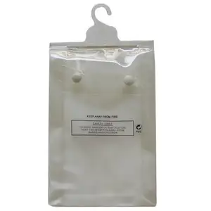 Non toxic clothing packaging clear pvc plastic hanging zipper bag for garment BEAUTY PACKAGING