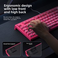 Clavier mécanique Langtu LT84 à touches interchangeables à chaud, clavier filaire pour PC, touches imprimées sur le côté