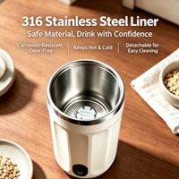 Commande Directe, Nouvelle Tasse Mélangeuse Électrique 2026 avec Affichage de Température, en Acier Inoxydable 316, Mug à Café Rechargeable Automatique