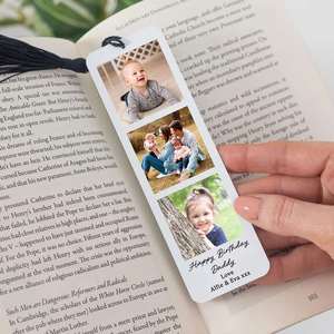 Marcapáginas de Acrílico Personalizado con Foto, Marcador de Libros con Imagen Impresa Personalizada y Borla para Regalo Conmemorativo - Product Image 3