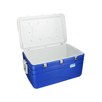 Glacière portable en plastique de haute qualité, grande capacité, OEM, glacière rigide en HDPE PU, 130L 150L