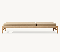 Sassanid Outdoor Classic Heritage Design Patio Juegos de jardín Hotel de lujo Muebles de exterior Eva Natural Teak Chaise