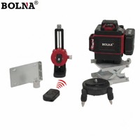 Niveau laser industriel DIY 4D 16 lignes 360° BOLNA de haute qualité, laser vert puissant, grande batterie, certifié CE, batterie 18650