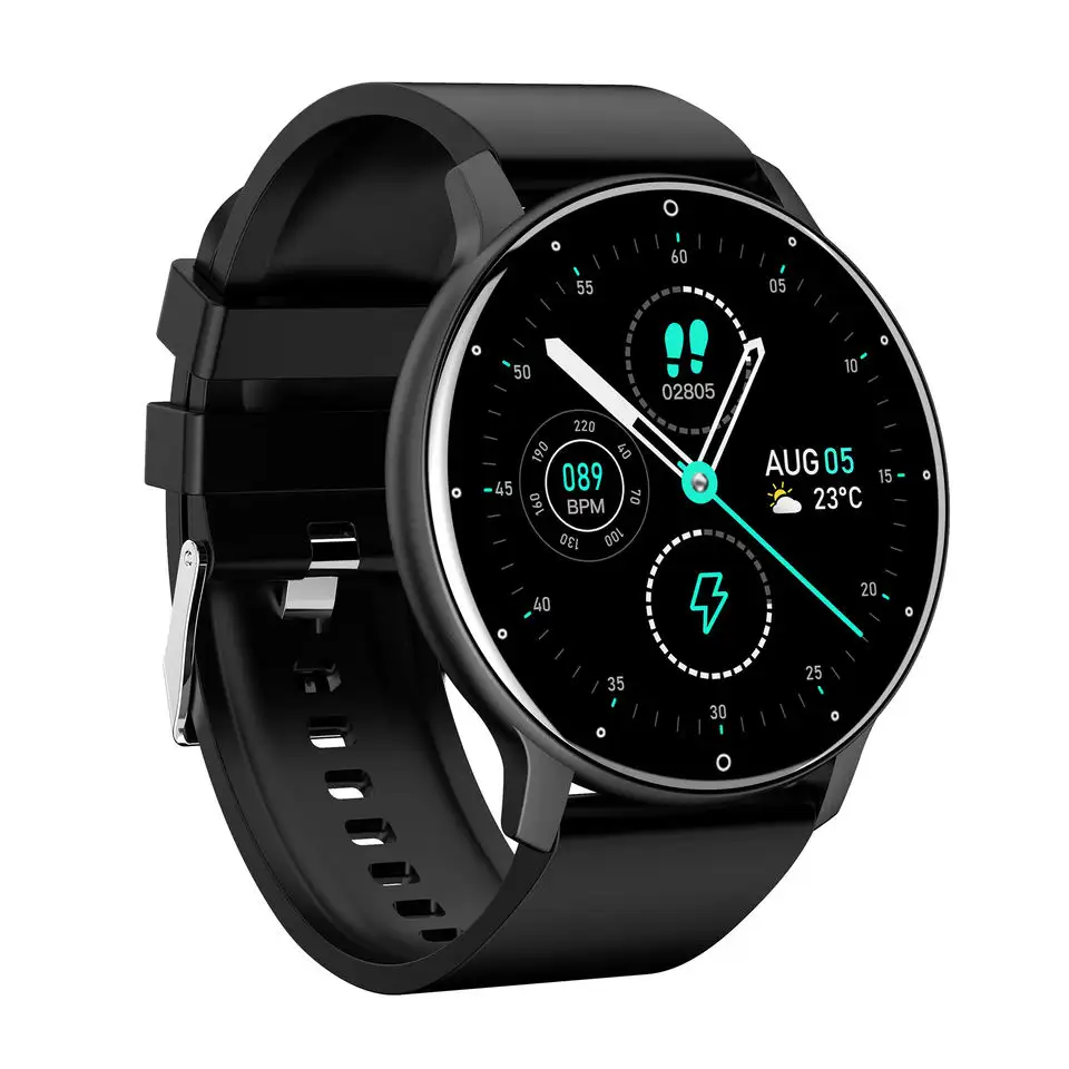 Leichtes Design Touchscreen Reloj Inteli gente Männer Smart Watch Frauen mit Herzfrequenz Schlaf überwachung Smartwatch ZL02 ZL02D