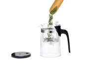 Samadoyo E-01 2025 – Nouvelle théière portable personnalisée en verre borosilicate résistant à la chaleur de 500 ml, avec infuseur et filtre en acier inoxydable, écologique