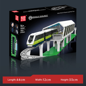 Mould King 12040 1957 Uds <span class=keywords><strong>tren</strong></span> Serie italiano Marconi Express <span class=keywords><strong>Tren</strong></span> Ligero ladrillos modelo técnico juguetes educativos regalo <span class=keywords><strong>de</strong></span> Festival - Product Image 6