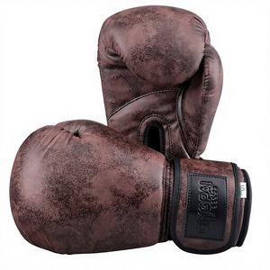Gants de boxe rétro en cuir PU pour adultes, femmes/hommes, MMA, Muay Thai, entraînement, équipement de gym - Product Image 1