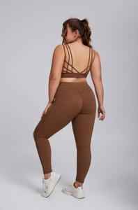 XXXL Sexy Strap Leve Sutiãs Esportivos Mulheres Correndo à Prova de Choque Beleza Voltar Imprimir Yoga Vest Plus Size Ginásio Fitness Yoga Conjuntos - Product Image 3