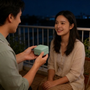 Boîte à bijoux élégante en cuir PU avec doublure en daim, personnalisable avec logo, pour bagues, bracelets et joncs – Vente en gros - Product Image 6