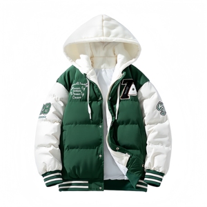 Veste d'hiver matelassée à capuche pour homme, vente en gros, prix abordable, vêtements d'extérieur masculins en gros - Product Image 3