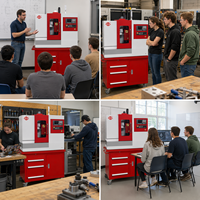 Centre d'usinage CNC miniature SIEG Fa8 iKX5 BT30 6000 tr/min 12 outils ATC Haute précision 3 axes Machine éducative Équipement Fablab