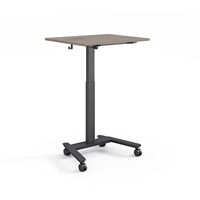 Bureau mobile pour la maison, support pour ordinateur portable, chariot réglable en hauteur, table d'ordinateur avec surface métallique, neuf