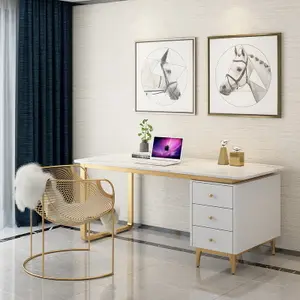 Nordic marmo da tavolo di studio a casa scrivania e sedia combinazione semplice desktop da ufficio scrivania del computer