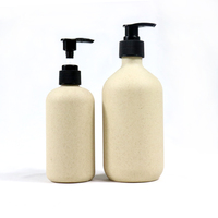 Flacon vide vide 150ml 250ml 300ml 500ml, bouteille rechargeable, paille de blé écologique, plastique PLA, bouteille de shampoing, Lotion, pompe