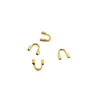 Prix d'usine – Accessoires de bijoux DIY en acier titane, embout de protection en fil en U, couleur or 18 carats PVD, étanche