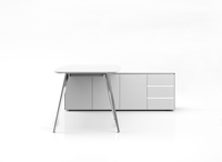Mobilier en forme de L Table de patron Bureau de direction moderne Table de bureau en bois pour bureau Hôtel École