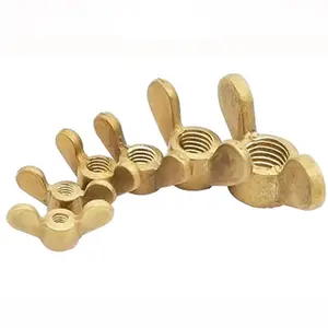 Thumb Decorative Casting dado farfalla M4 M5 M6 M8 DIN 315 brass wing nuts butterfly nut Round Wing Butterfly Nut