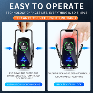 Dropshipping Products Chargement magnétique Soporte Para Celular Auto 15w Wireless Car Charger Mount Auto-sensing Car Phone Holder - Product Image 2