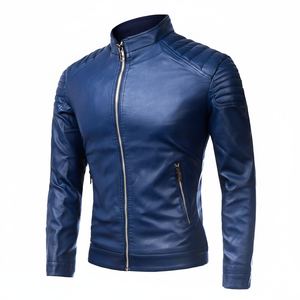 2023 Customized High Quality Winter Leather Jacket for Men OEM Service Best Design for Outdoor Wears Canvas Fabric - Product Image 1