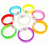 Bracelet LED lumineux coloré pour festival et fête, personnalisable avec texte, motifs et logos