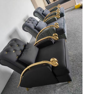 ユニークな細工されたヘビアームチェアラウンジリビングルーム家具アクセントチェア高級デシングルソファリビングルームサラ家具 - Product Image 3