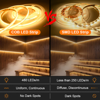 Bande LED flexible résistante à la chaleur et aux hautes températures pour sauna à vapeur, éclairage extérieur en silicone étanche IP68 COB LED