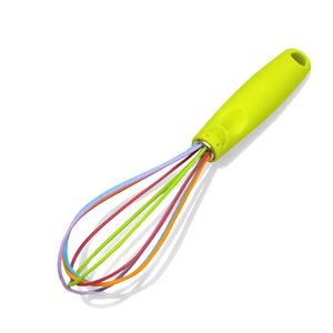 <span class=keywords><strong>Fouet</strong></span> manuel en silicone avec manche en plastique de 10 pouces, coloré, petit mélangeur de pâtisserie pour battre les œufs - Vente en gros - Product Image 5